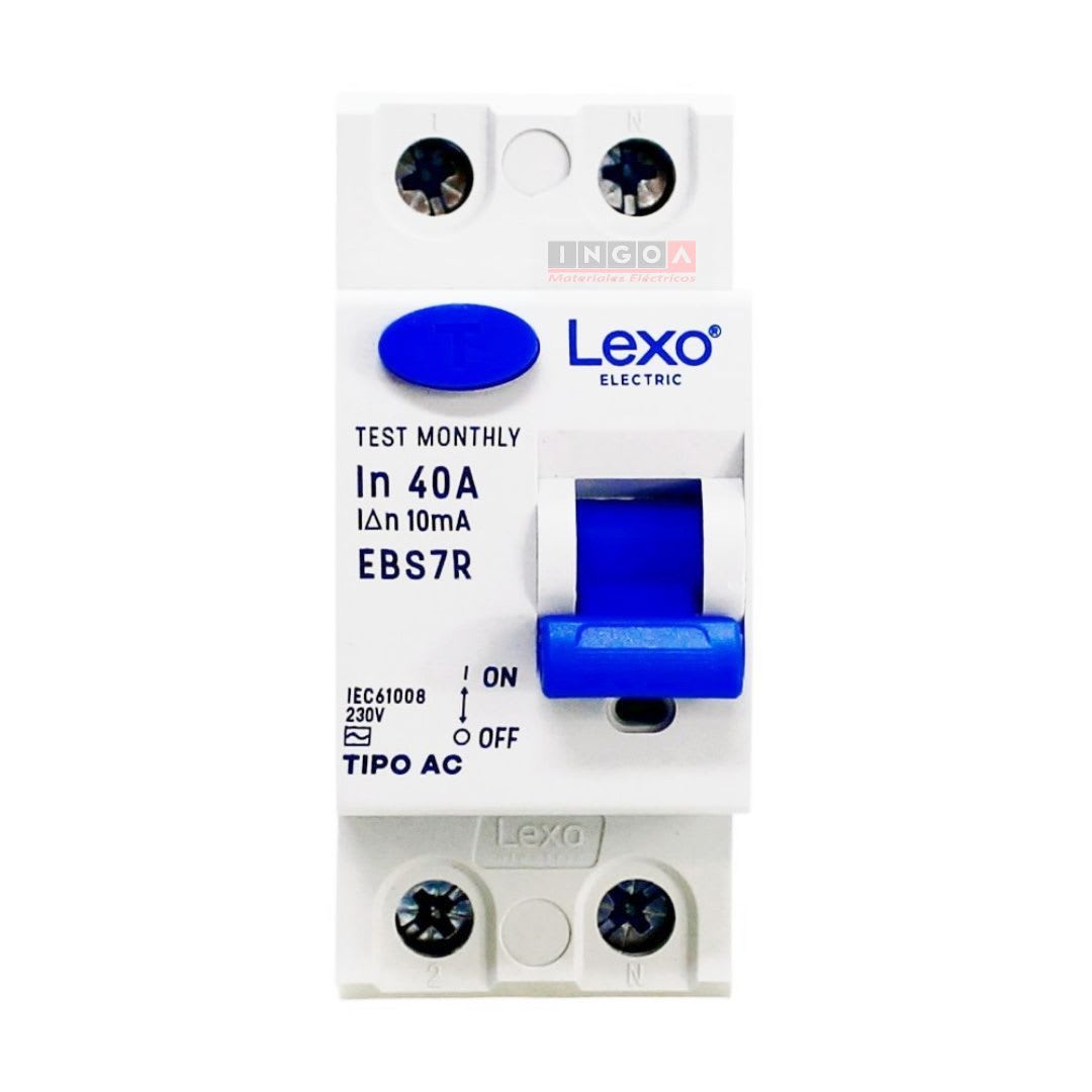 Int. Diferencial Lexo 2x63A 10mA Clase AC - Vista 2