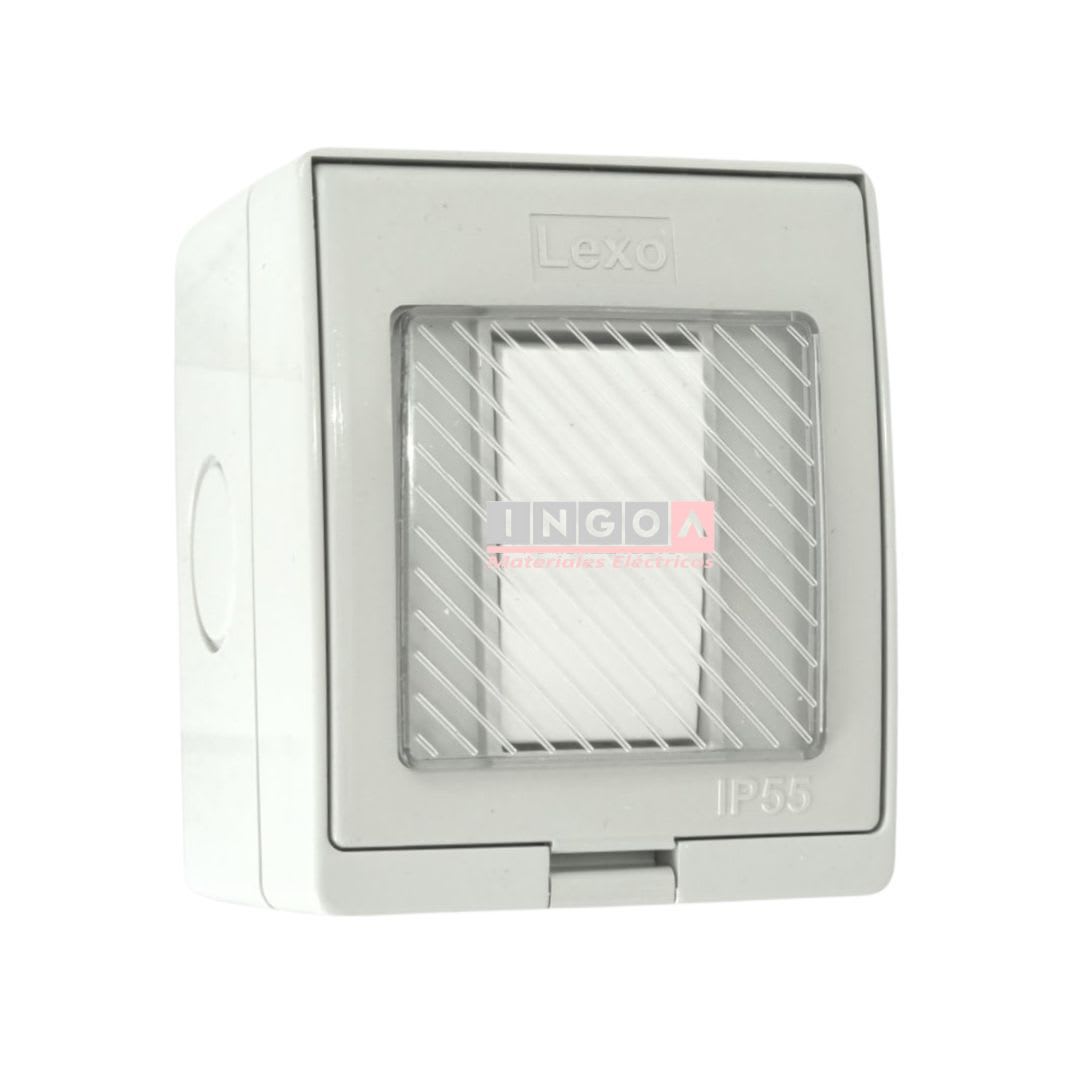 Caja Hidrobox Interperie con Interruptor Simple 9/12 10A 250V IP55 - Lexo - Vista 2