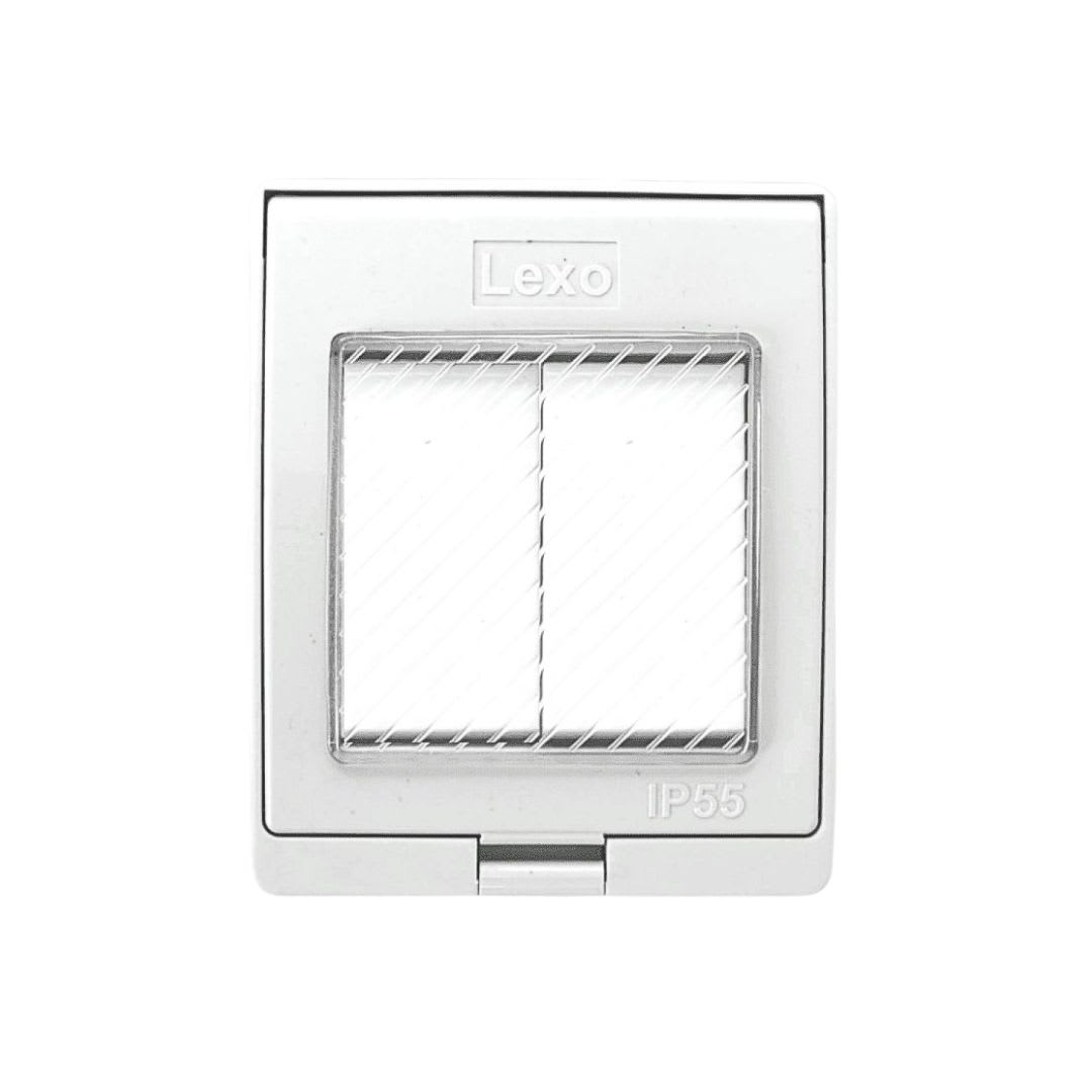 Caja Hidrobox Interperie con Interruptor Doble 9/15 10A 250V IP55 - Lexo - Imagen Principal