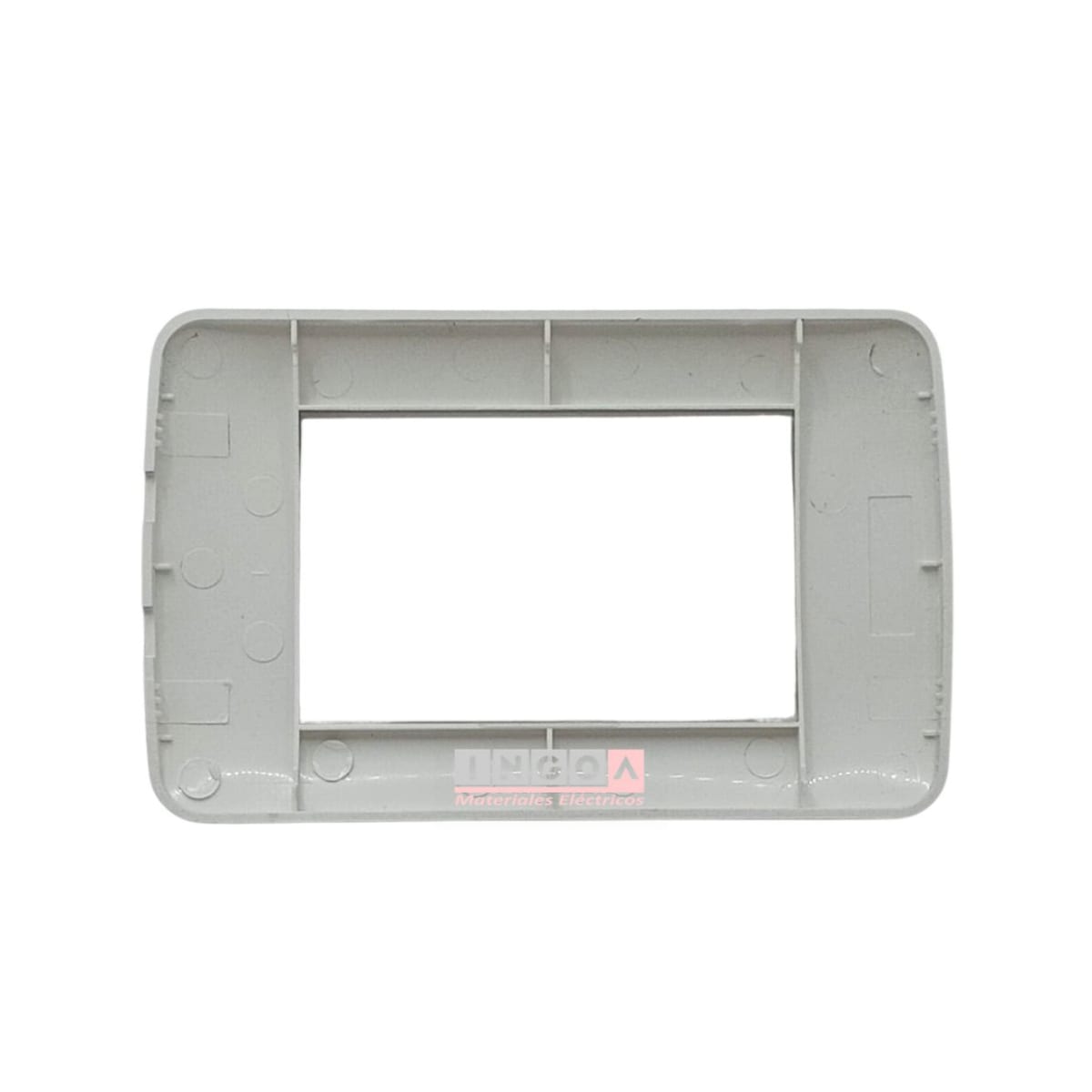 Placa Tapa 3 Modulos Color Plata - Lexo - Vista 4