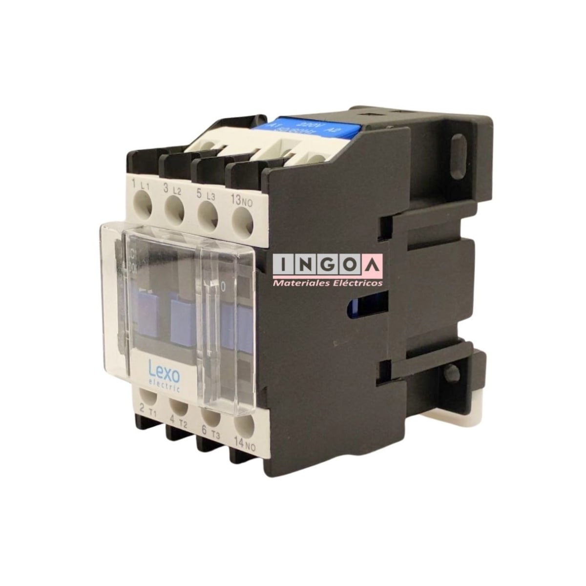 Contactor Trifasico 9A 1NO Bobina 220V Lexo - Vista 3