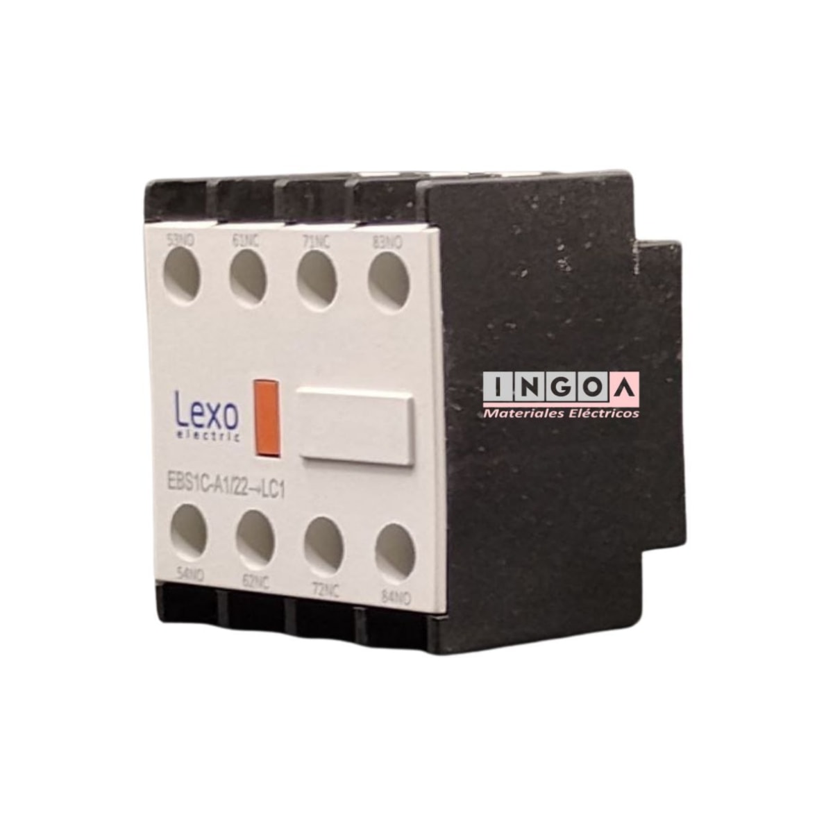 Contacto Auxiliar Frontal para Contactor 2NO+2NC Lexo - Vista 3