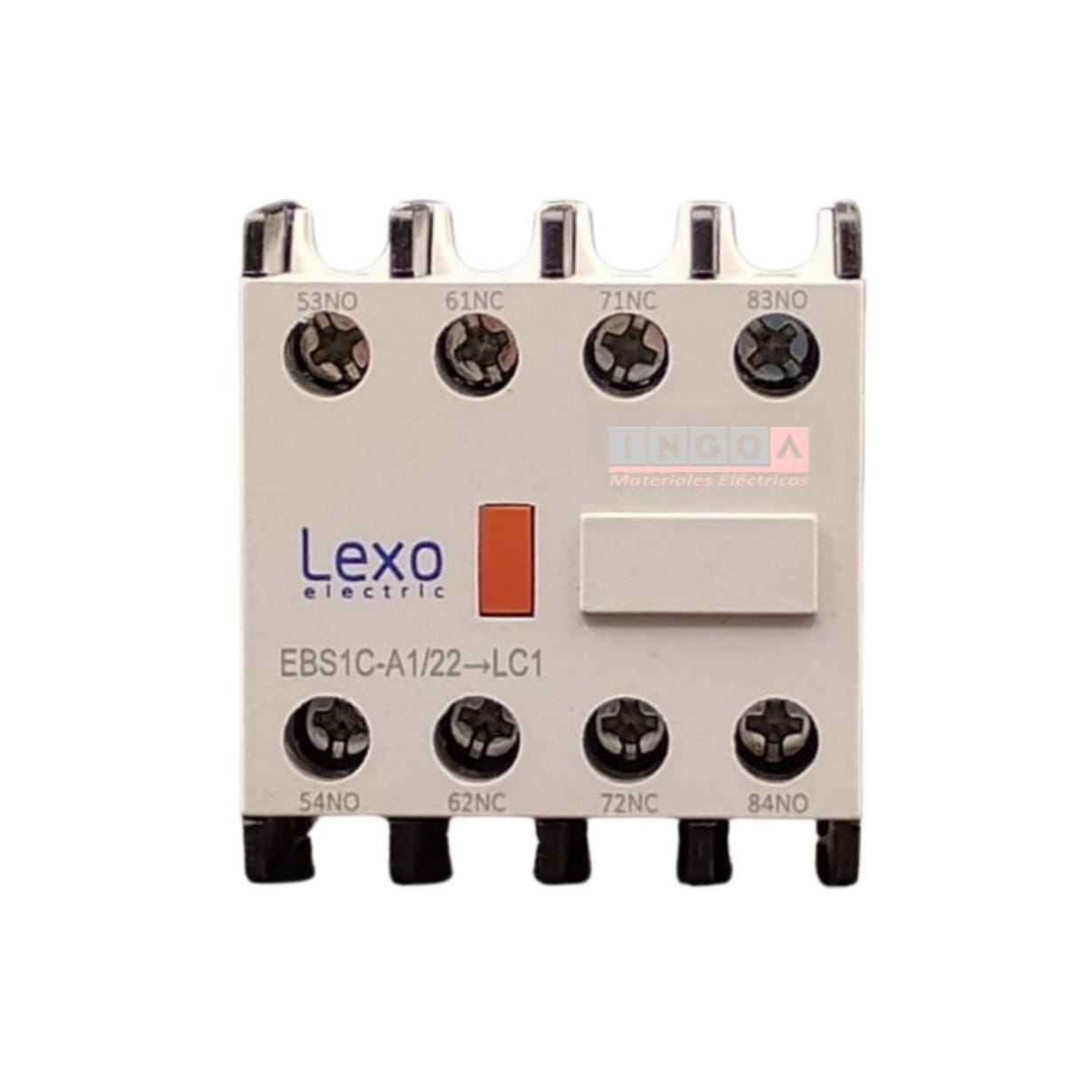 Contacto Auxiliar Frontal para Contactor 2NO+2NC Lexo4