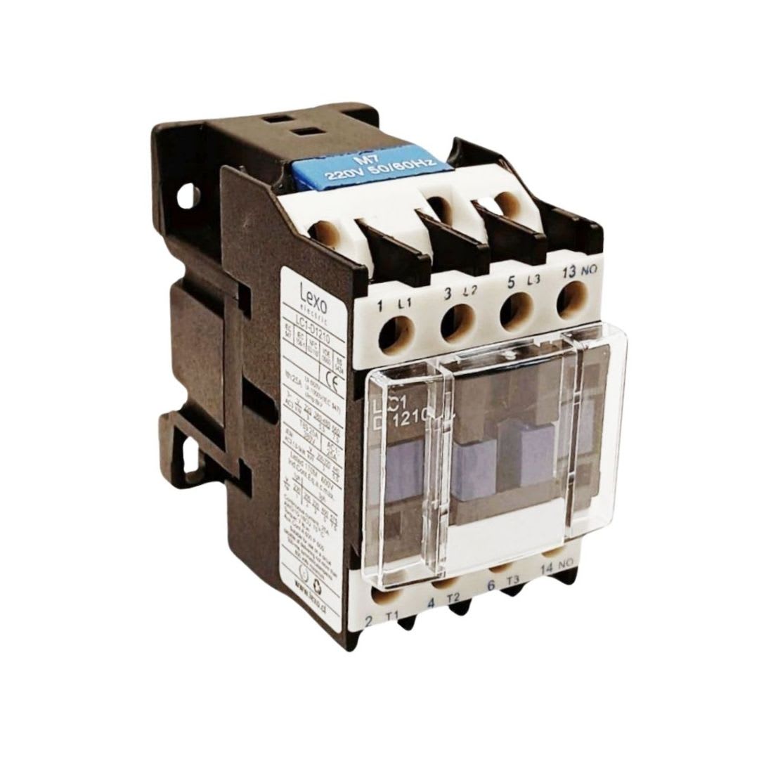 Contactor Trifasico 12A 1NO Bobina 220V Lexo 0