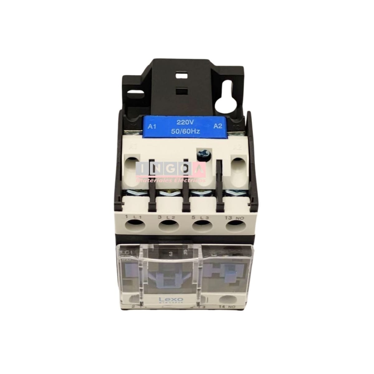 Contactor Trifasico 25A 1NO Bobina 220V Lexo - Vista 4