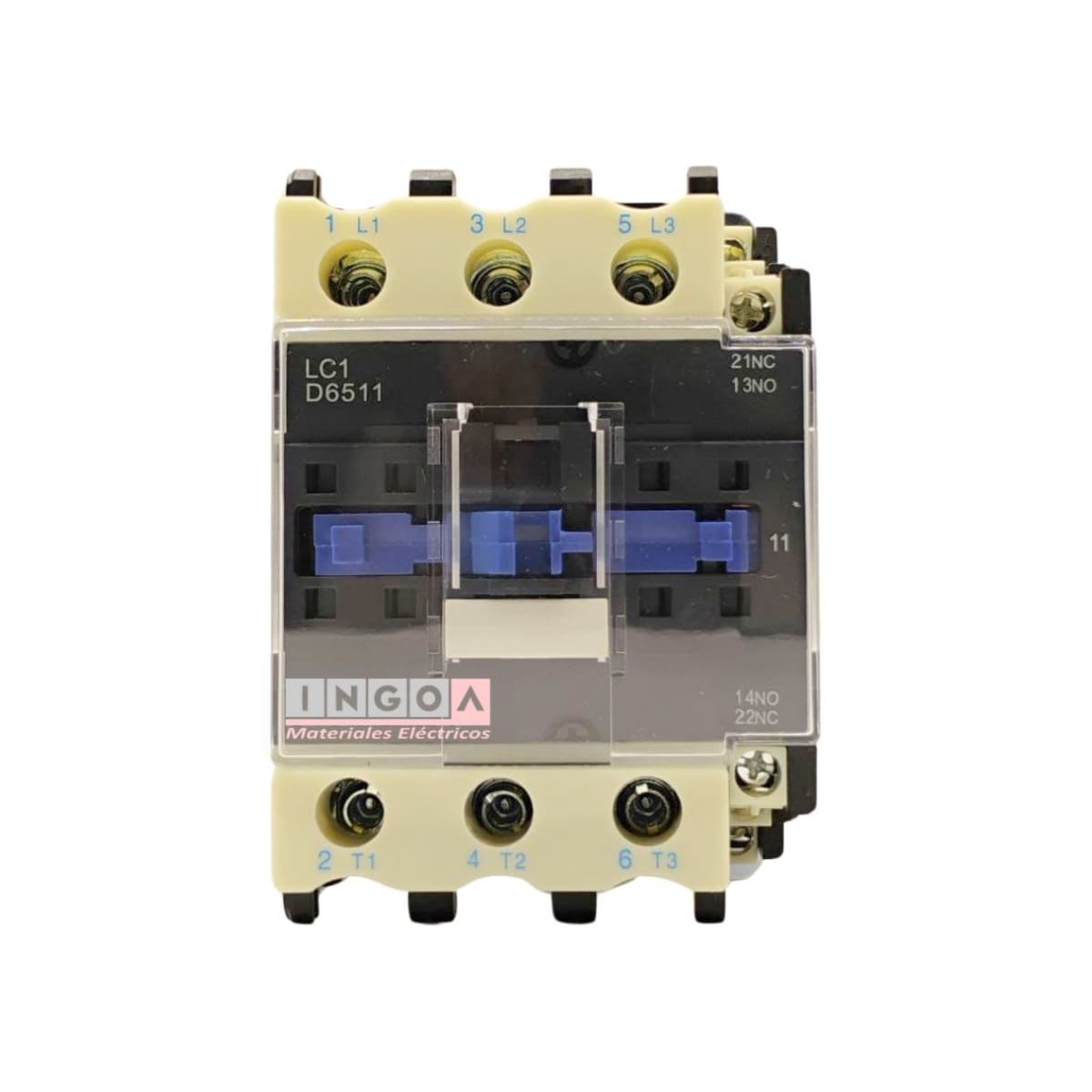 Contactor Trifasico 65A 1NO+1NC Bobina 220V Lexo - Vista 8