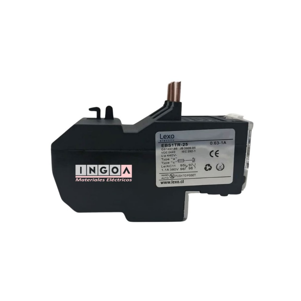 Rele Termico para Contactor 0.63 - 1A Lexo5