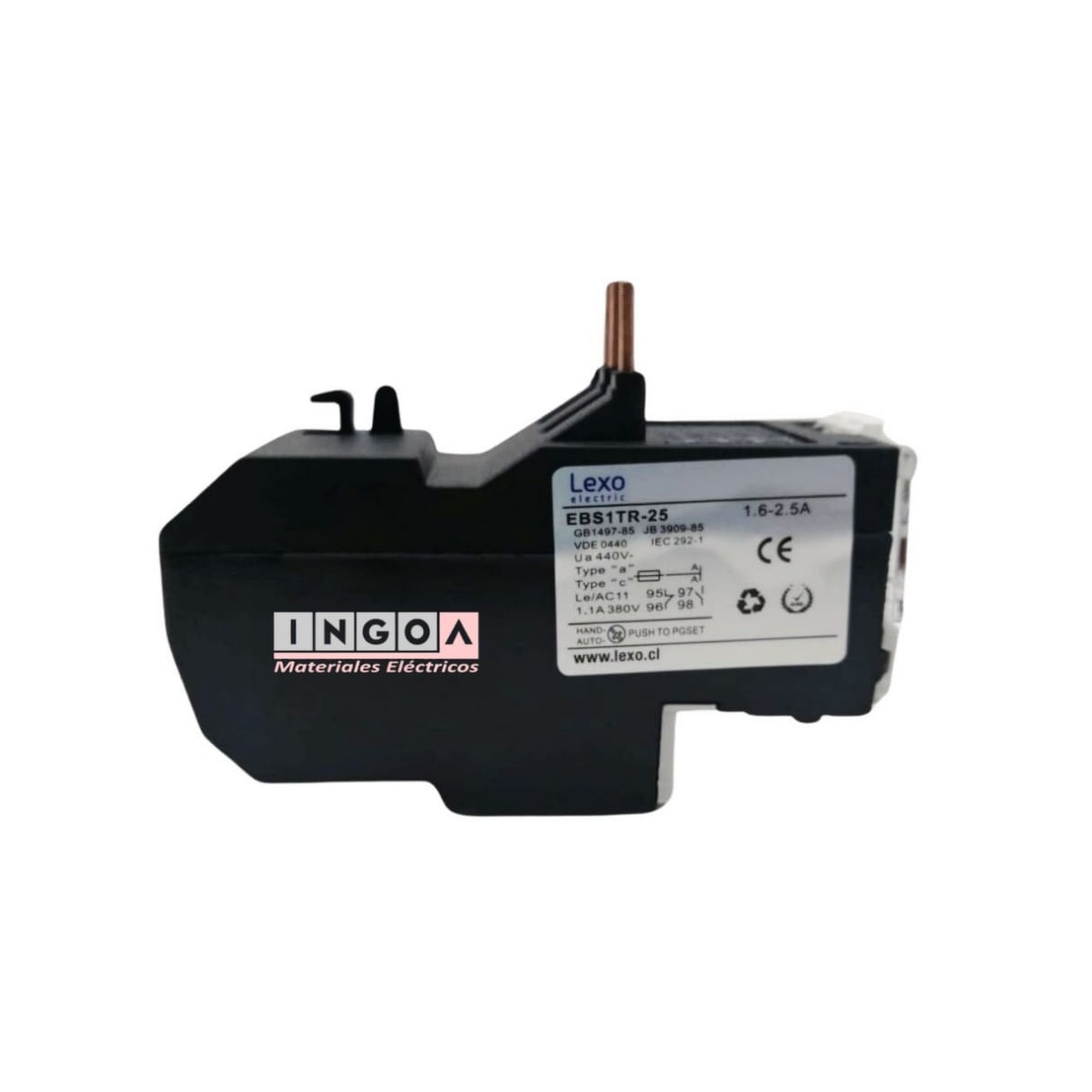 Rele Termico para Contactor 1.6 - 2.5A Lexo - Vista 4