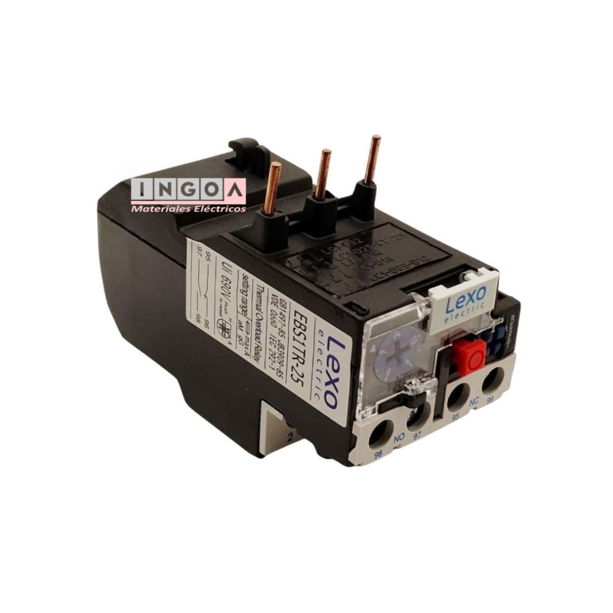 Rele Termico para Contactor 7 - 10A Lexo - Vista 6
