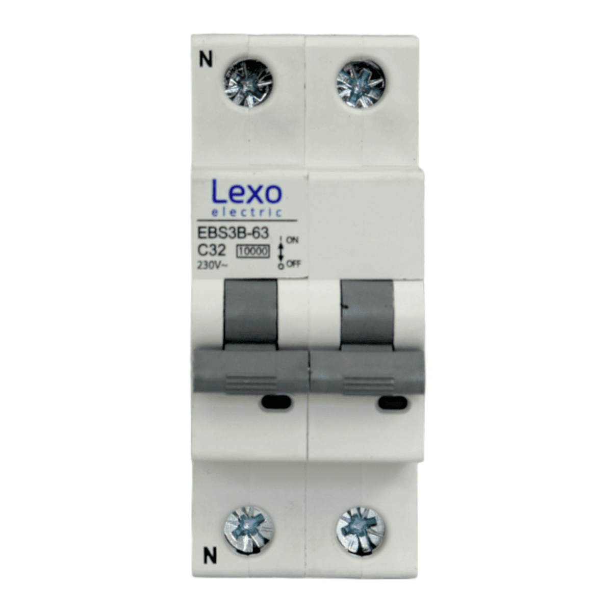 Int. Automatico Lexo Omnipolar 2x32A 10KA Curva C - Vista 2