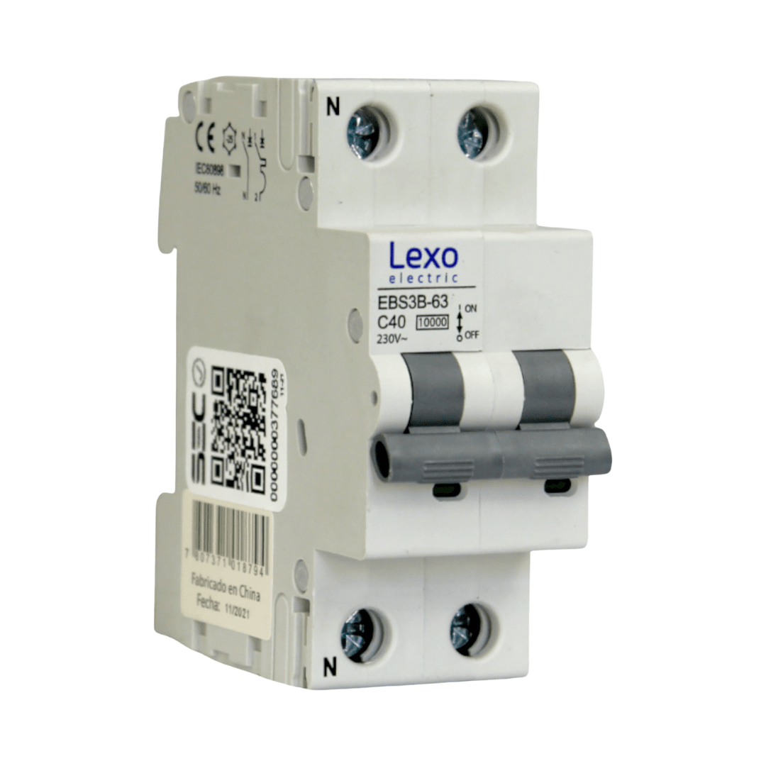 Int. Automatico Lexo Omnipolar 2x40A 10KA Curva C 0