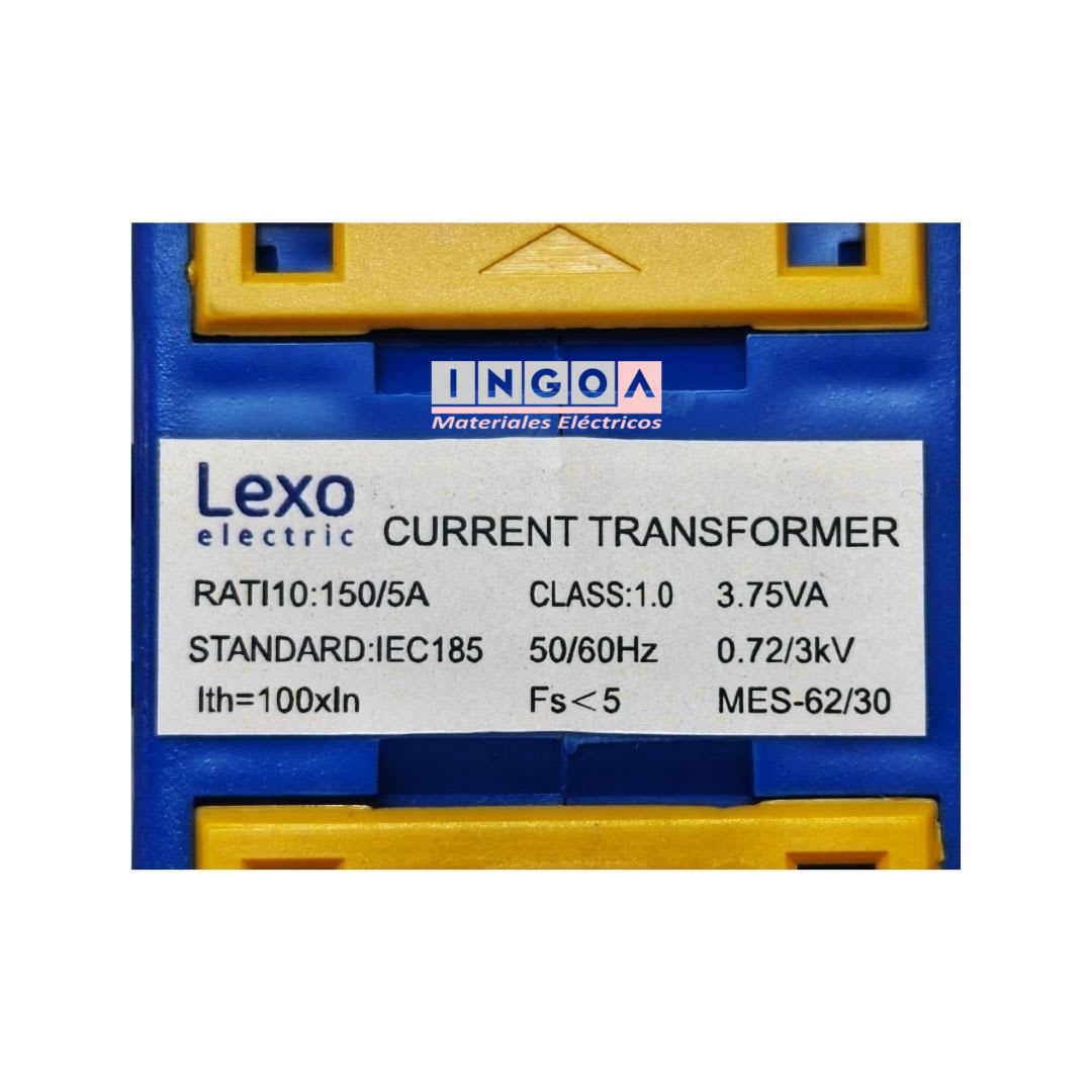 Transformador de Corriente Toroide 150/5A Clase 1 Lexo7