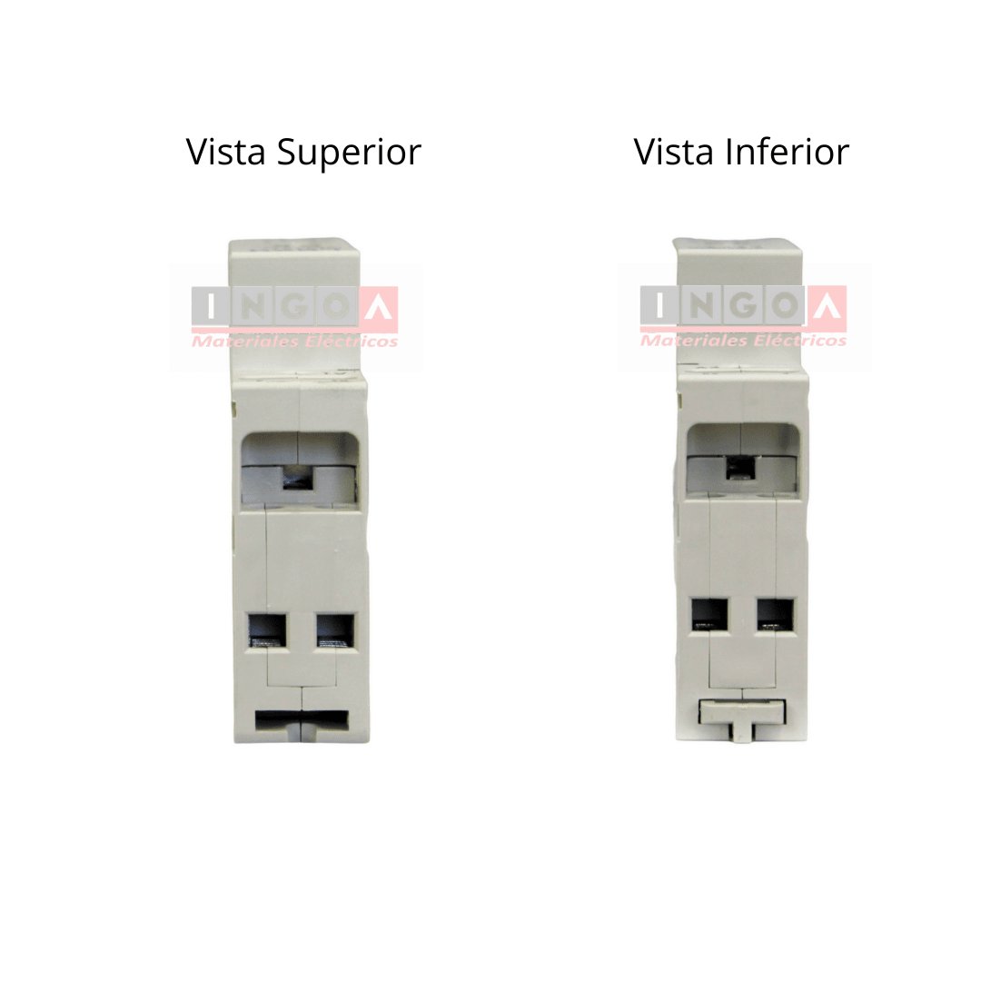 Contactor Modular 20A 2NO Bobina 220V Lexo - Vista 4