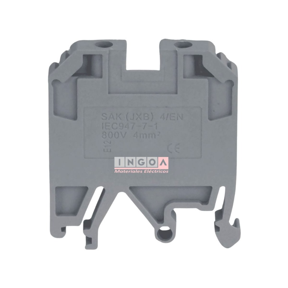 Borne Gris 4mm2 - 40A 800V - Vista 2