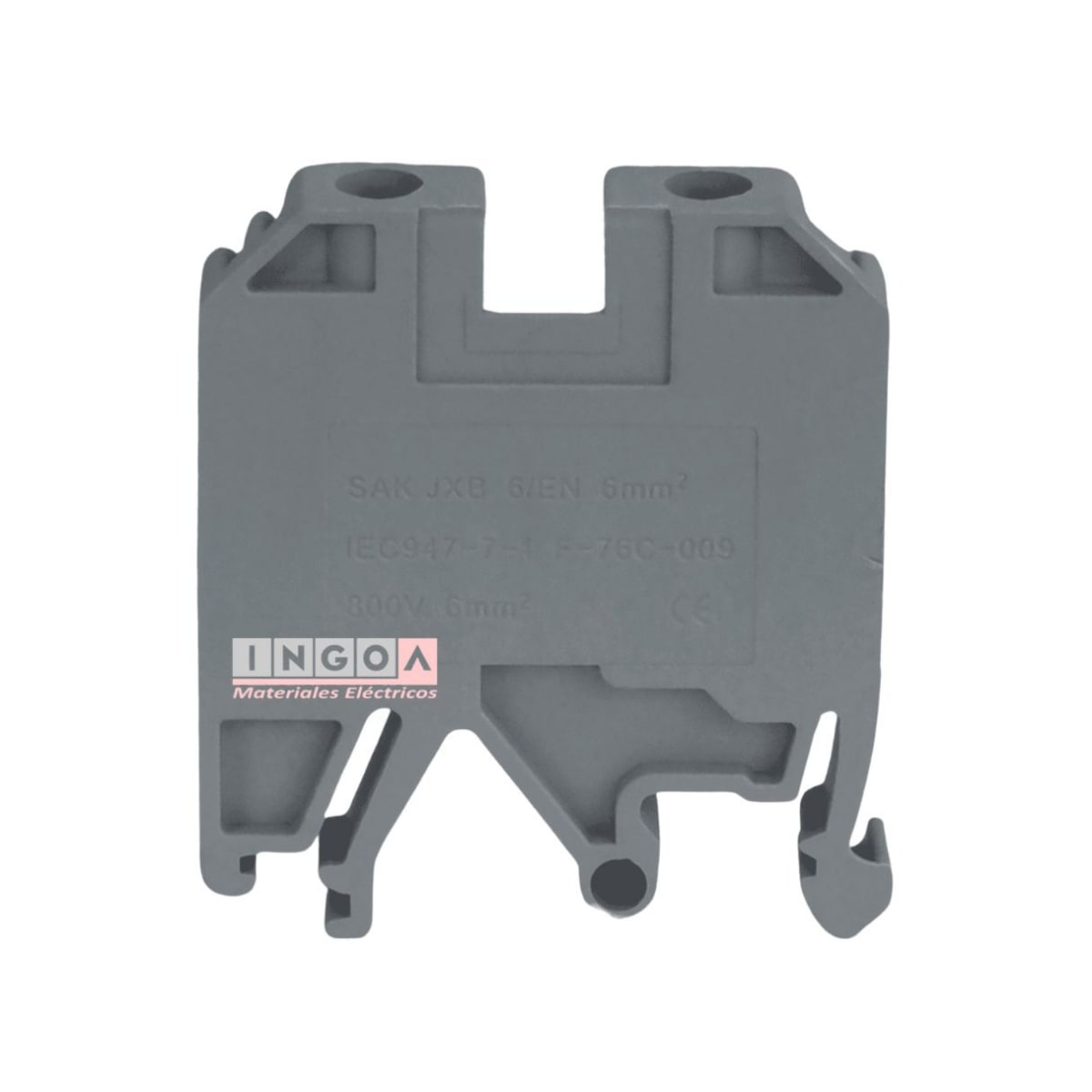 Borne Gris 6mm2 - 57A 800V - Vista 2