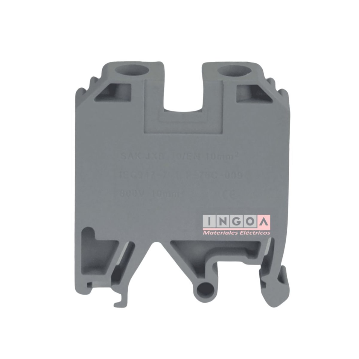 Borne Gris 10mm2 - 75A 800V - Vista 2