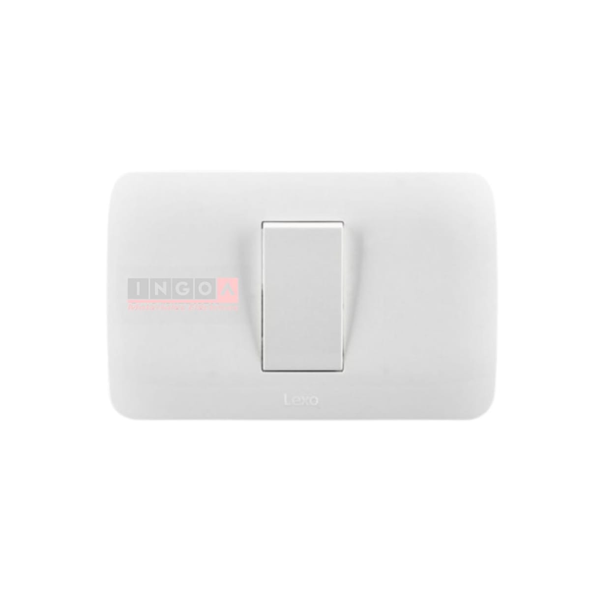 Interruptor Simple Emb. 9/24 10A 250V Blanco - Lexo - Vista 4