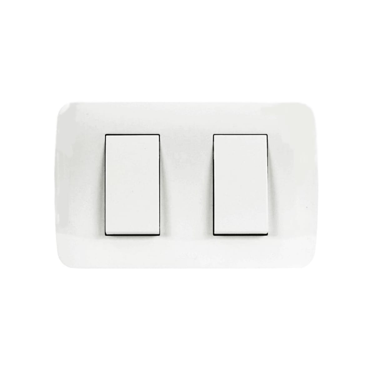 Interruptor Doble Emb. 915 10A 250V Blanco - Lexo 0