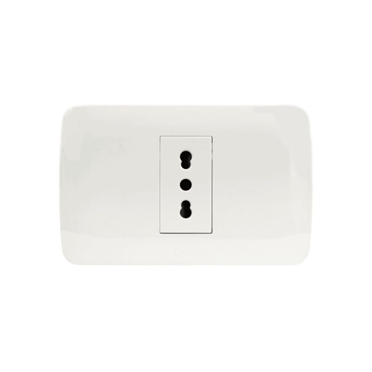 Enchufe Simple Emb. 10/16A 250V Blanco - Lexo - Imagen Principal