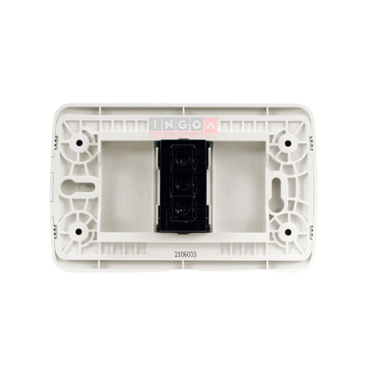 Enchufe Simple Emb. 10/16A 250V Blanco - Lexo - Vista 3
