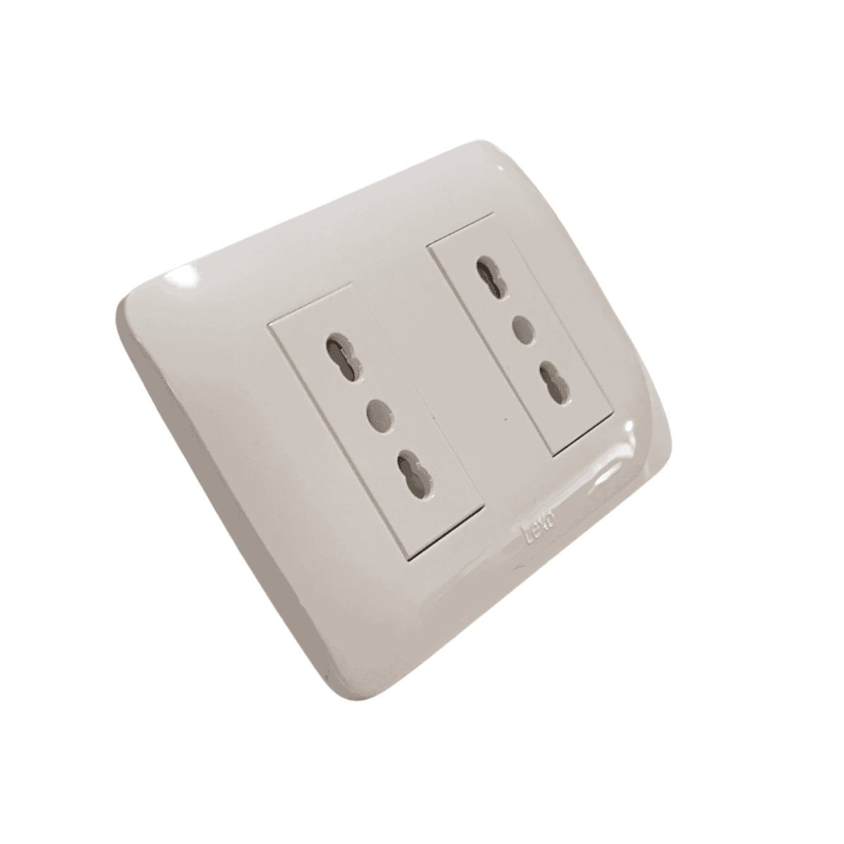 Enchufe Doble Emb. 10/16A 250V Blanco - Lexo - Vista 2