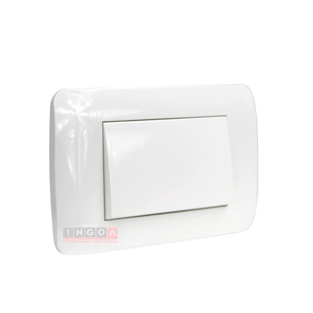 Interruptor Emb. 9/12 Teclon 73MM 10A 250V Blanco Lexo2