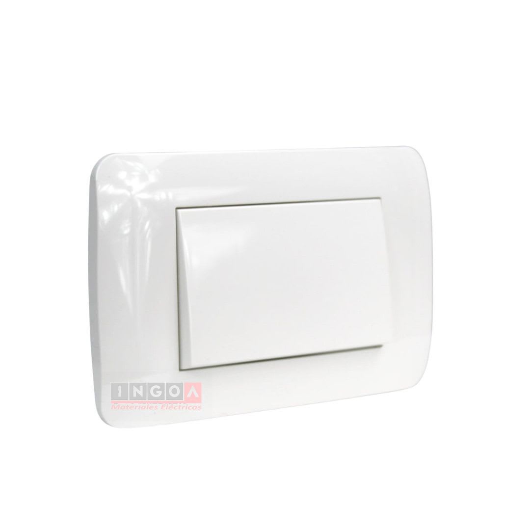 Interruptor Emb. 9/24 Teclon 73MM 10A 250V Blanco Lexo2