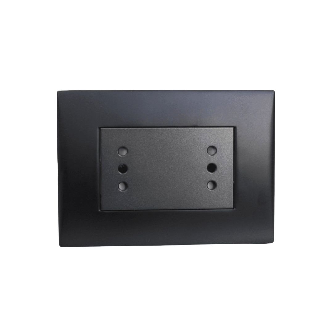 Enchufe Doble Puenteado Emb. 10A 250V Negro Linea Andes Lexo 0