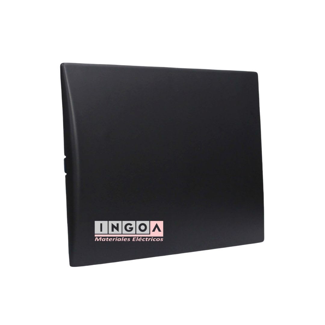 Placa Tapa Ciega con Soporte Color Negro Andes Lexo2