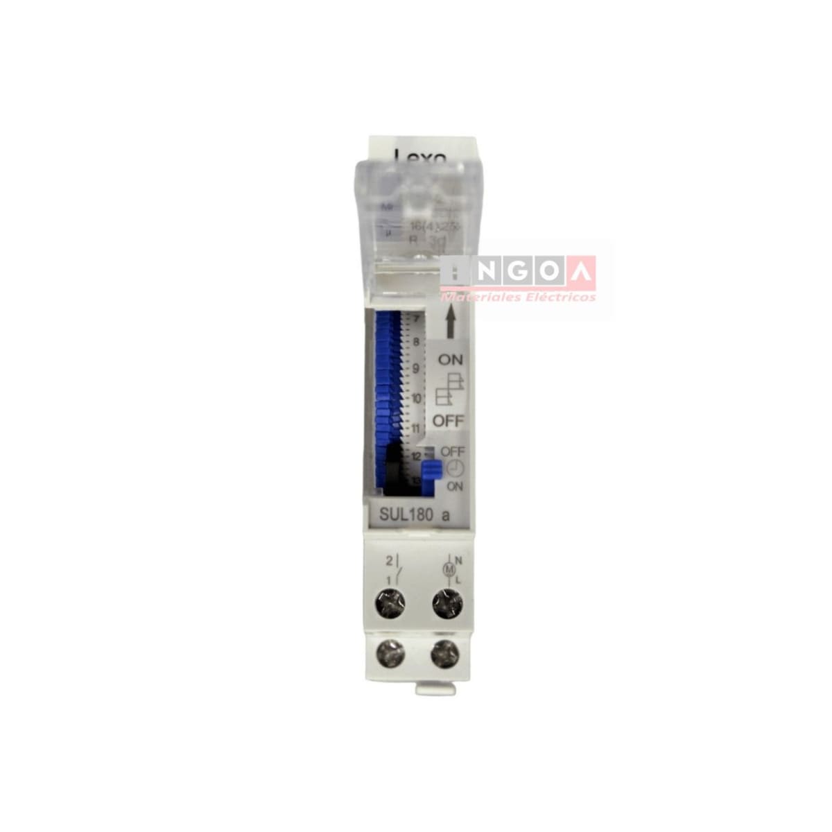Timer Interruptor Analogico 16A 220V (1 modulo) Con Reserva de 72 Hrs - Lexo4