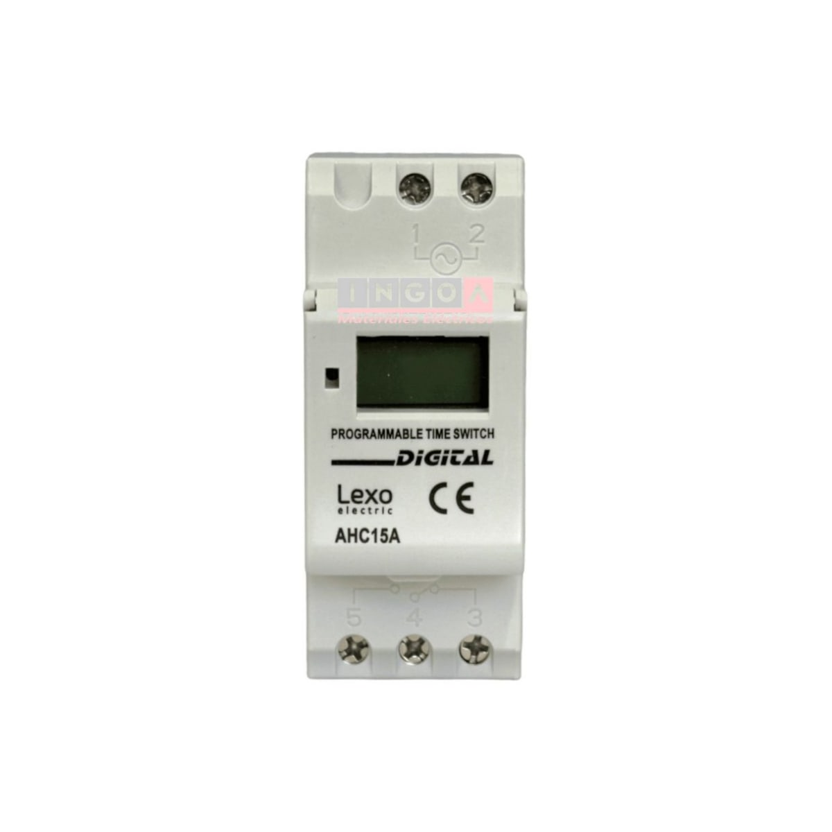 Timer Interruptor Digital 15A 220V Reserva de Func. de 150 Hrs - Lexo2