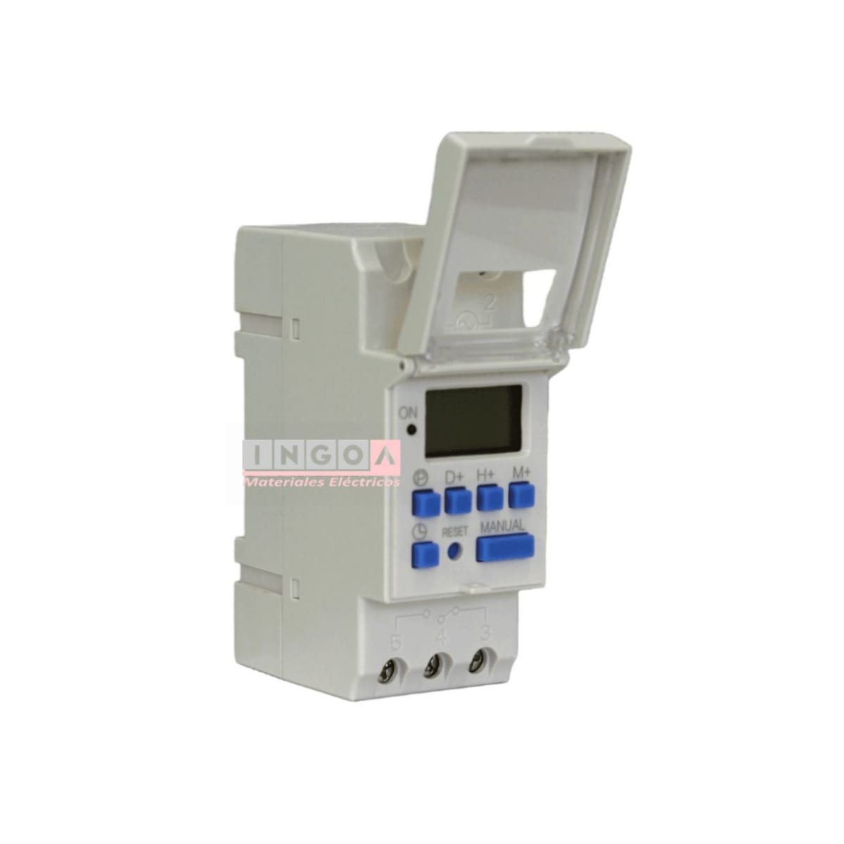 Timer Interruptor Digital 16A 220V Reserva de Func. de 150 Hrs - Lexo3
