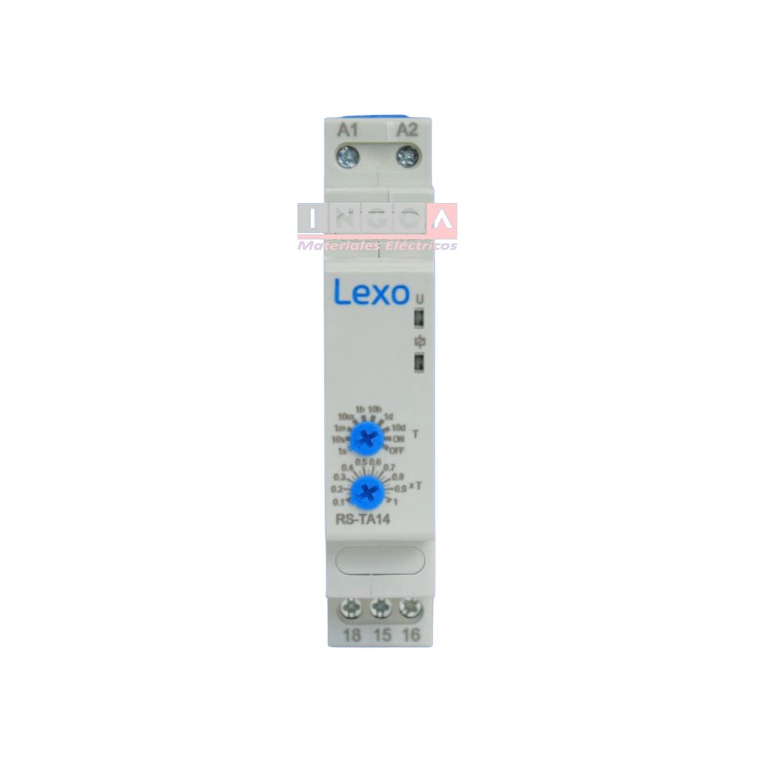Rele On Delay Retardo a la Conexion RS-TA 14 1S-10D 12-240Vac/Vdc Lexo - Vista 2