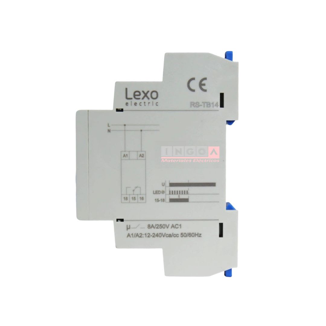 Rele Temporizado con Retardo a la Desconexion 12-240V AC/DC 1C/0 - Lexo3