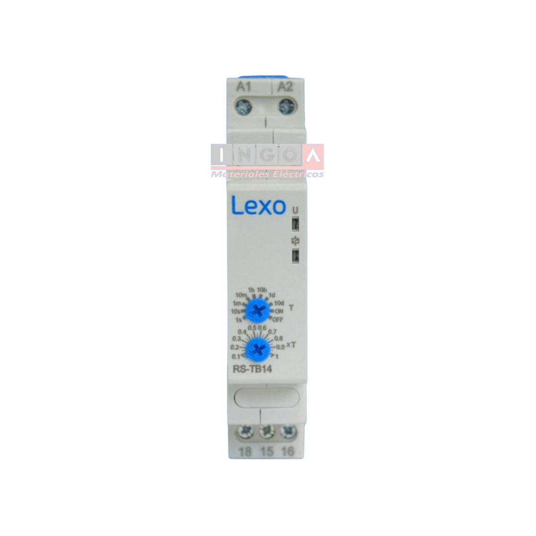 Rele Off Delay Retardo a la Desconexion RS-TB23 1S-10D 12-240Vac/Vdc Lexo - Vista 2