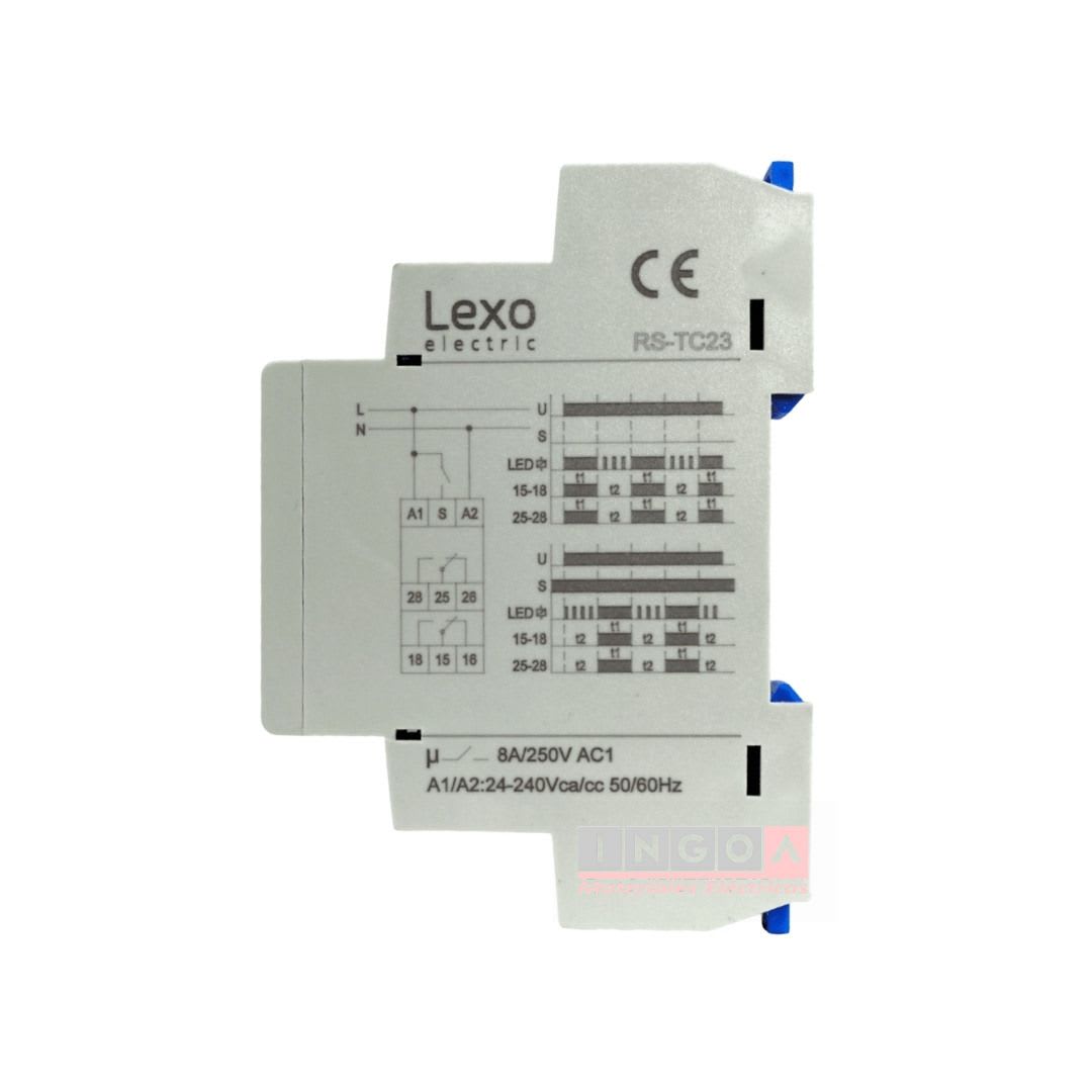 Rele Temporizado de Ciclo 24-240V AC/DC Contactosde Salida 2C/0 - Lexo3
