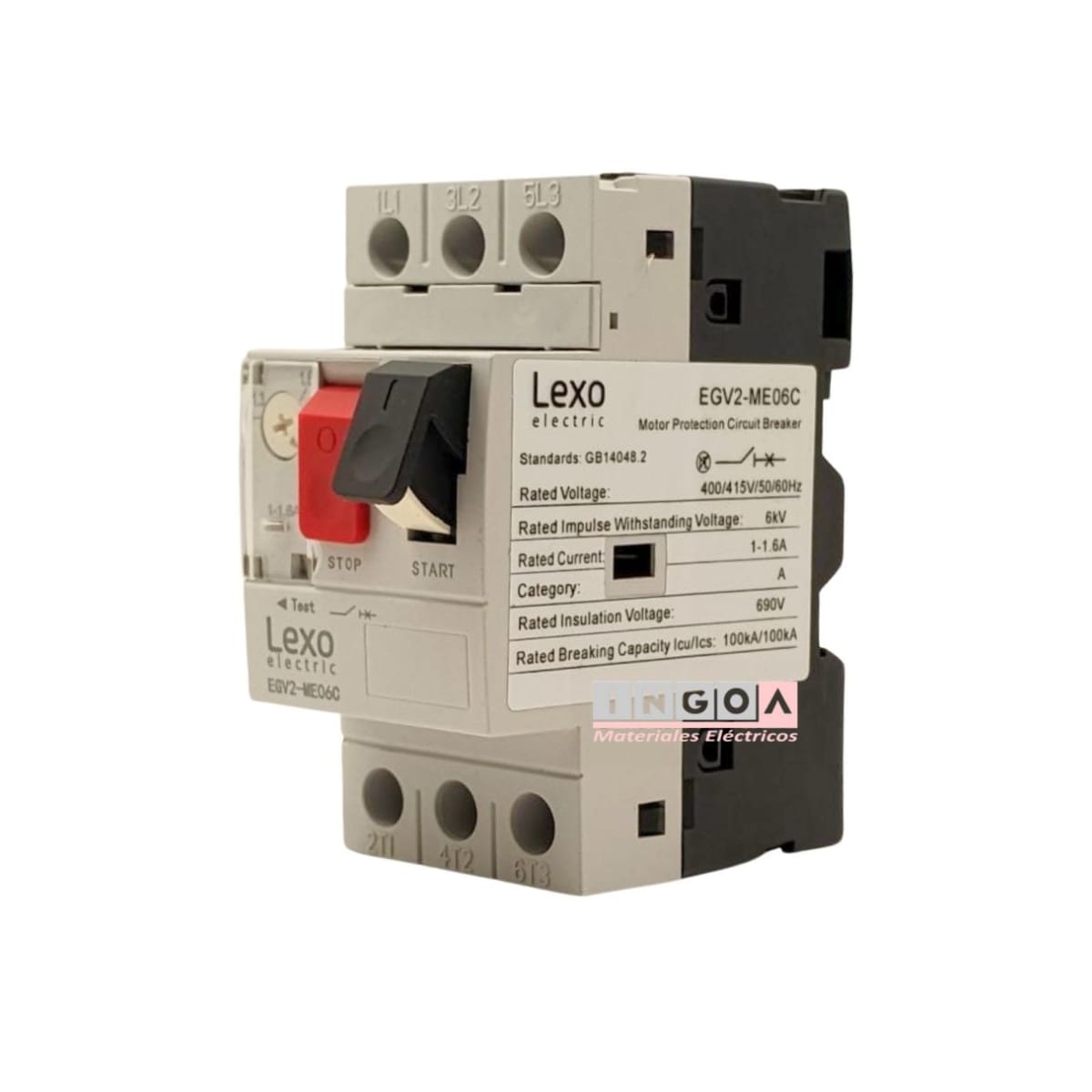 Guardamotor 1-1.6A Lexo - Vista 3