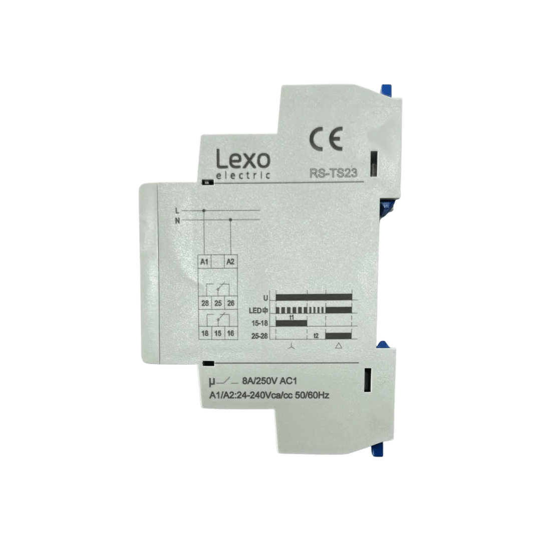 Rele Arrancador Estrella Triangulo RS-TS23 24-240Vac/Vdc - Lexo - Vista 4