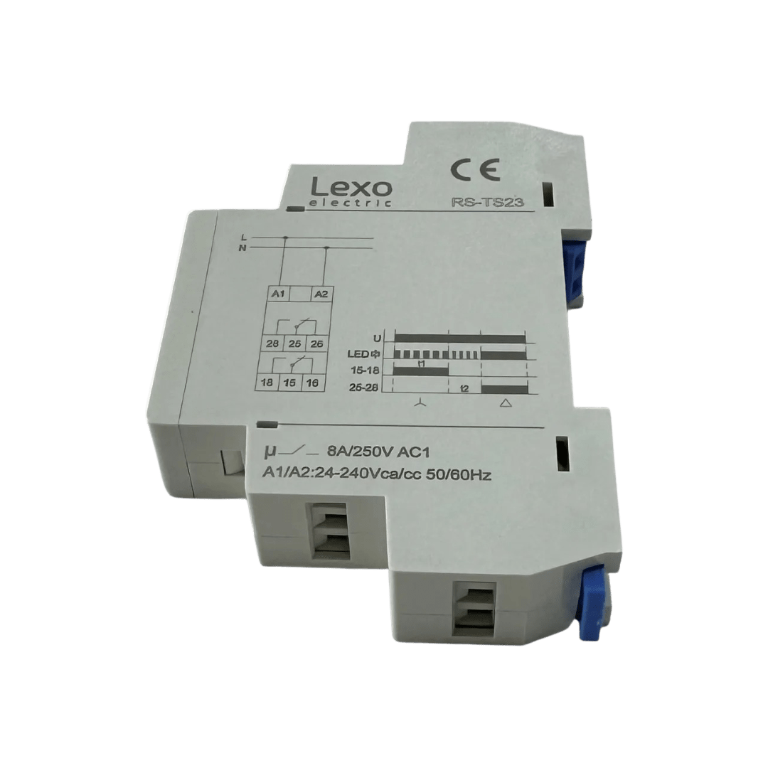 Rele Arrancador Estrella Triangulo RS-TS23 24-240Vac/Vdc - Lexo - Vista 5