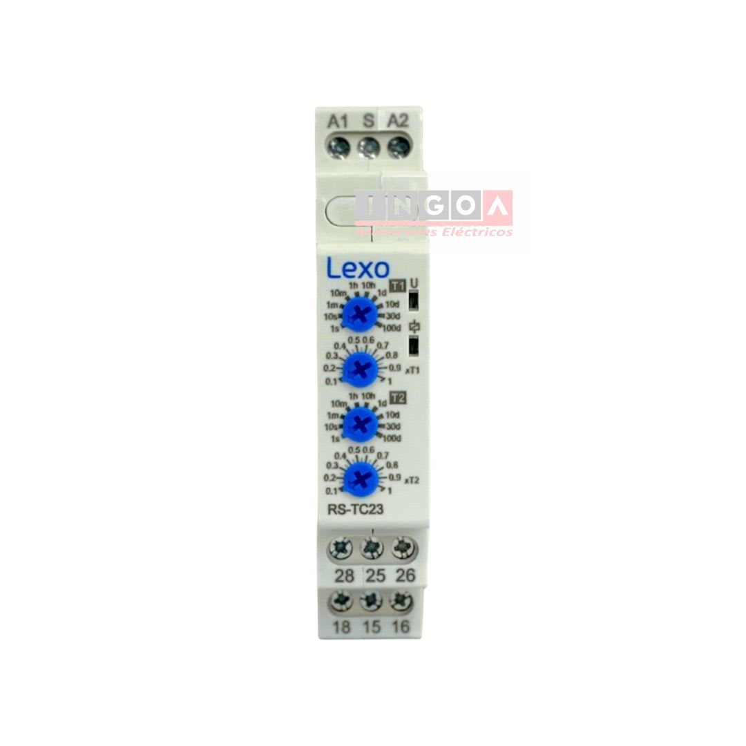 Rele Temporizado Inversor de Marcha 220V AC 24-240V AC/DC Lexo2