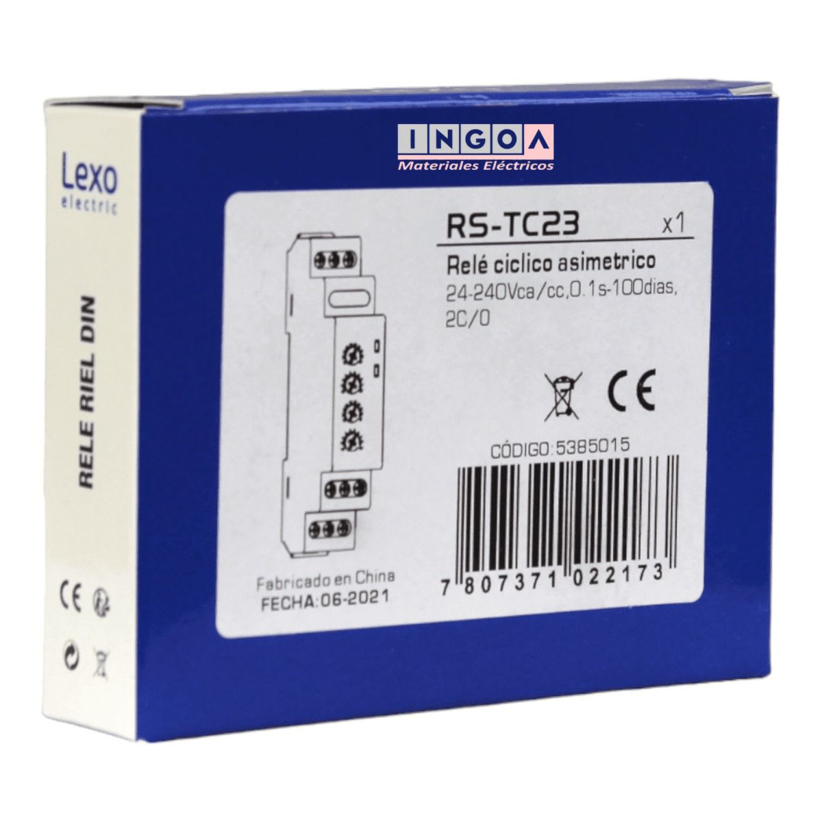 Rele Temporizado Inversor de Marcha 220V AC 24-240V AC/DC Lexo10