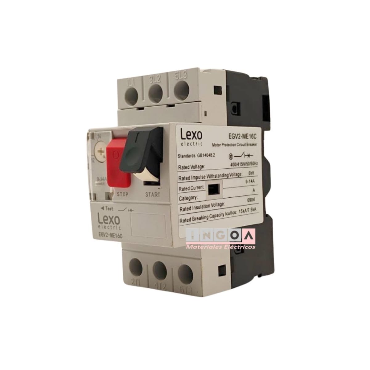 Guardamotor 9-14A Lexo - Vista 3