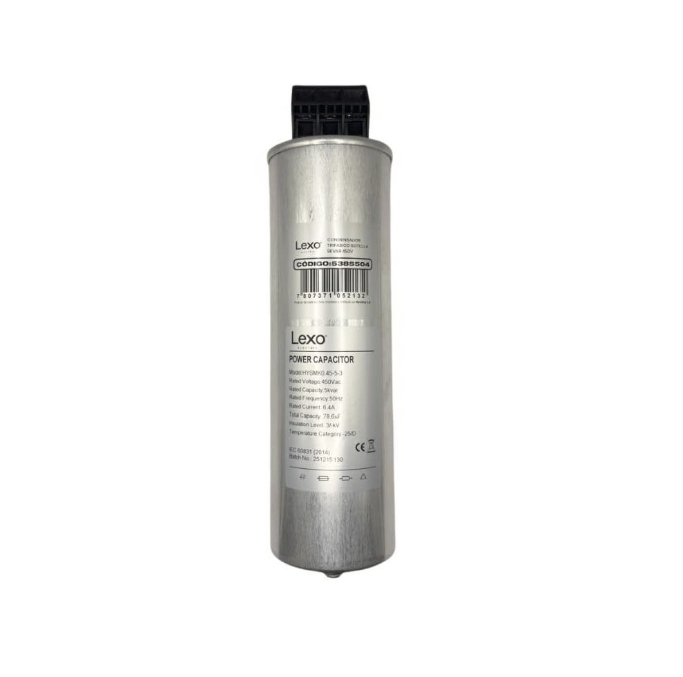 Condensador Trifásico HYSMK0.4-5-3 - 5kVAR 400V Lexo 0