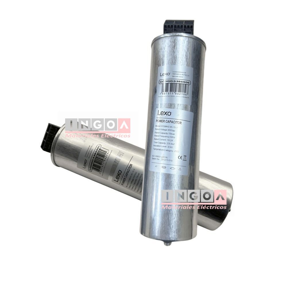 Condensador Trifásico HYSMK0.4-15-3 - 15kVAR 400V Lexo2
