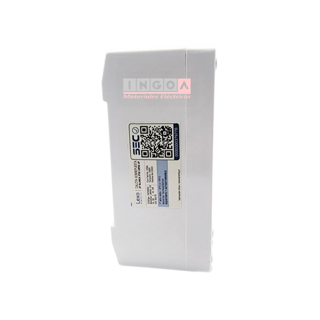 Tablero Plastico 2 Mod. Sobrep. Calota - Lexo2