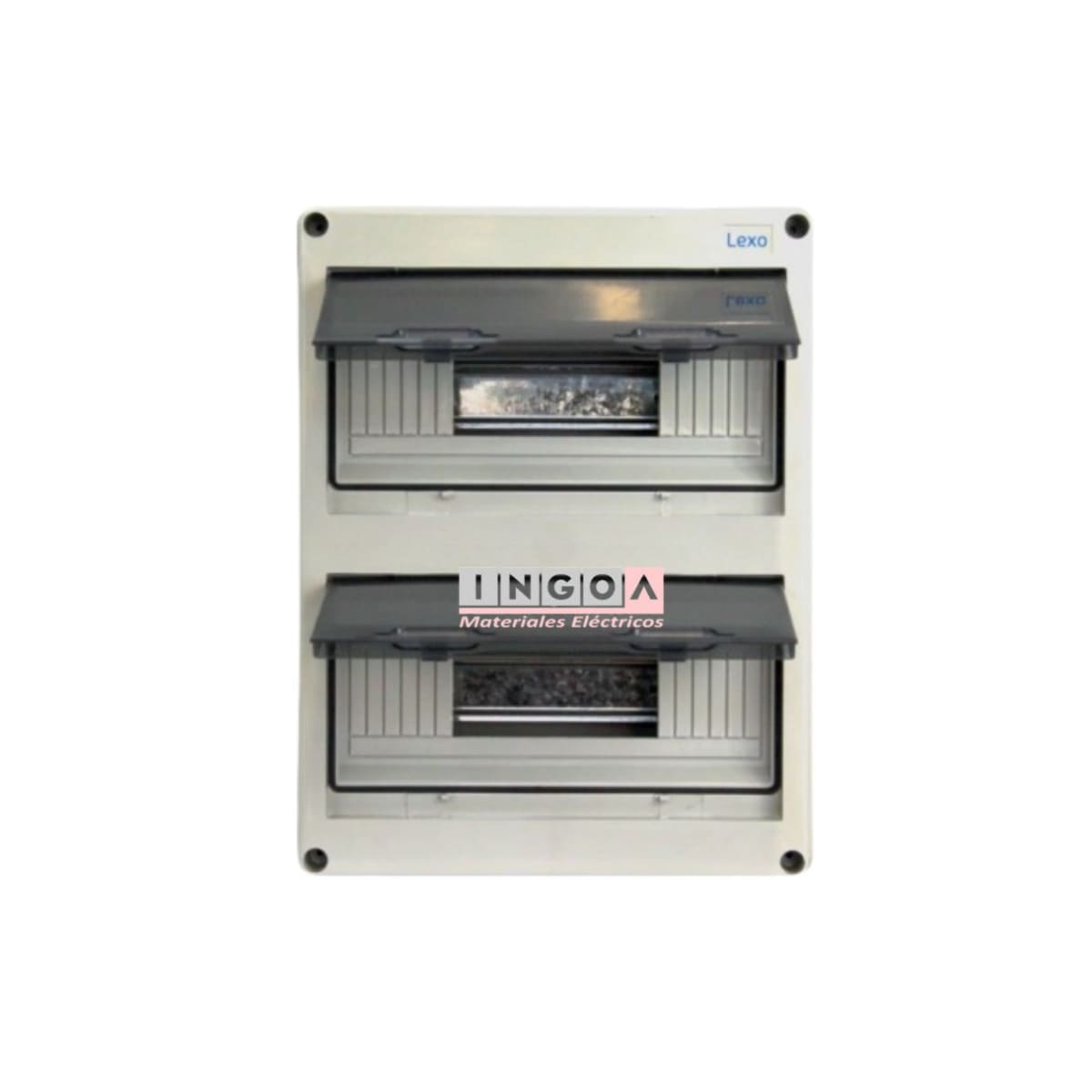 Tablero Exterior Sobrepuesto PVC IP65 24 Polos - Lexo - Vista 3