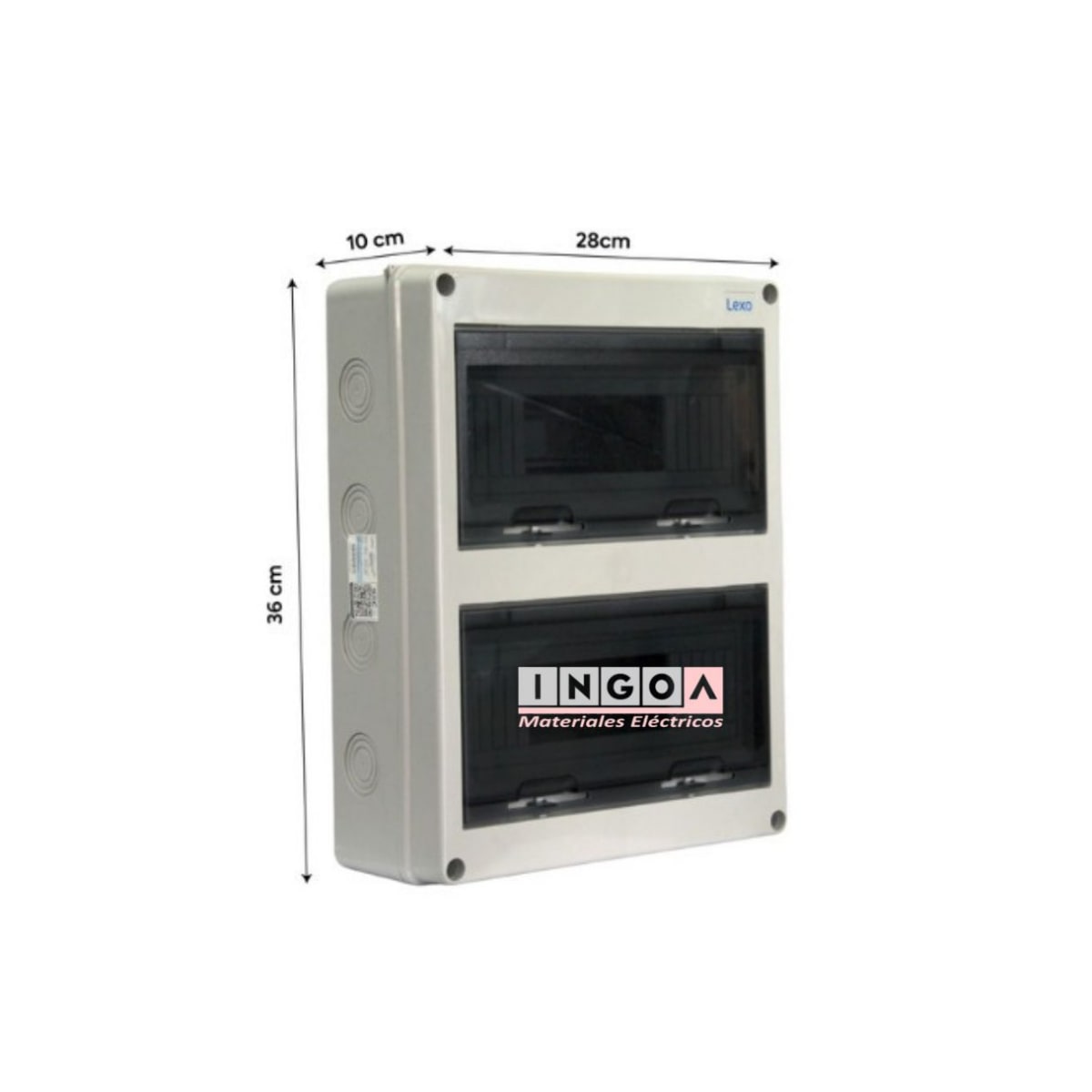 Tablero Exterior Sobrepuesto PVC IP65 24 Polos - Lexo4