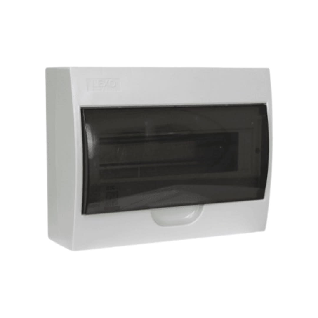 Tablero Plastico 12 Mod. Sobrep. Libre Halog. Tapa Humo - Lexo - Imagen Principal