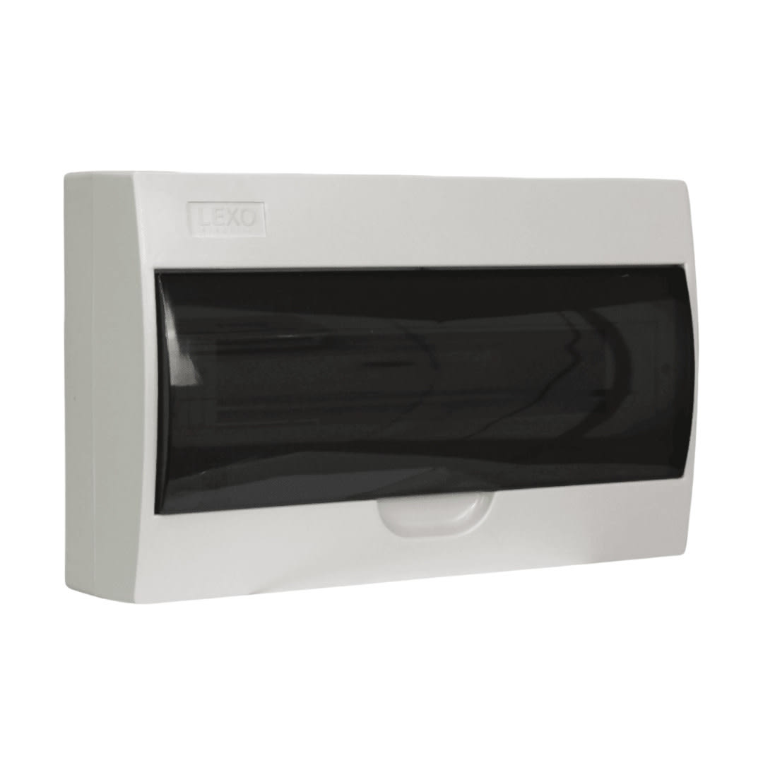 Tablero Plastico 18 Mod. Sobrep. Libre Halog. Tapa Humo - Lexo 0
