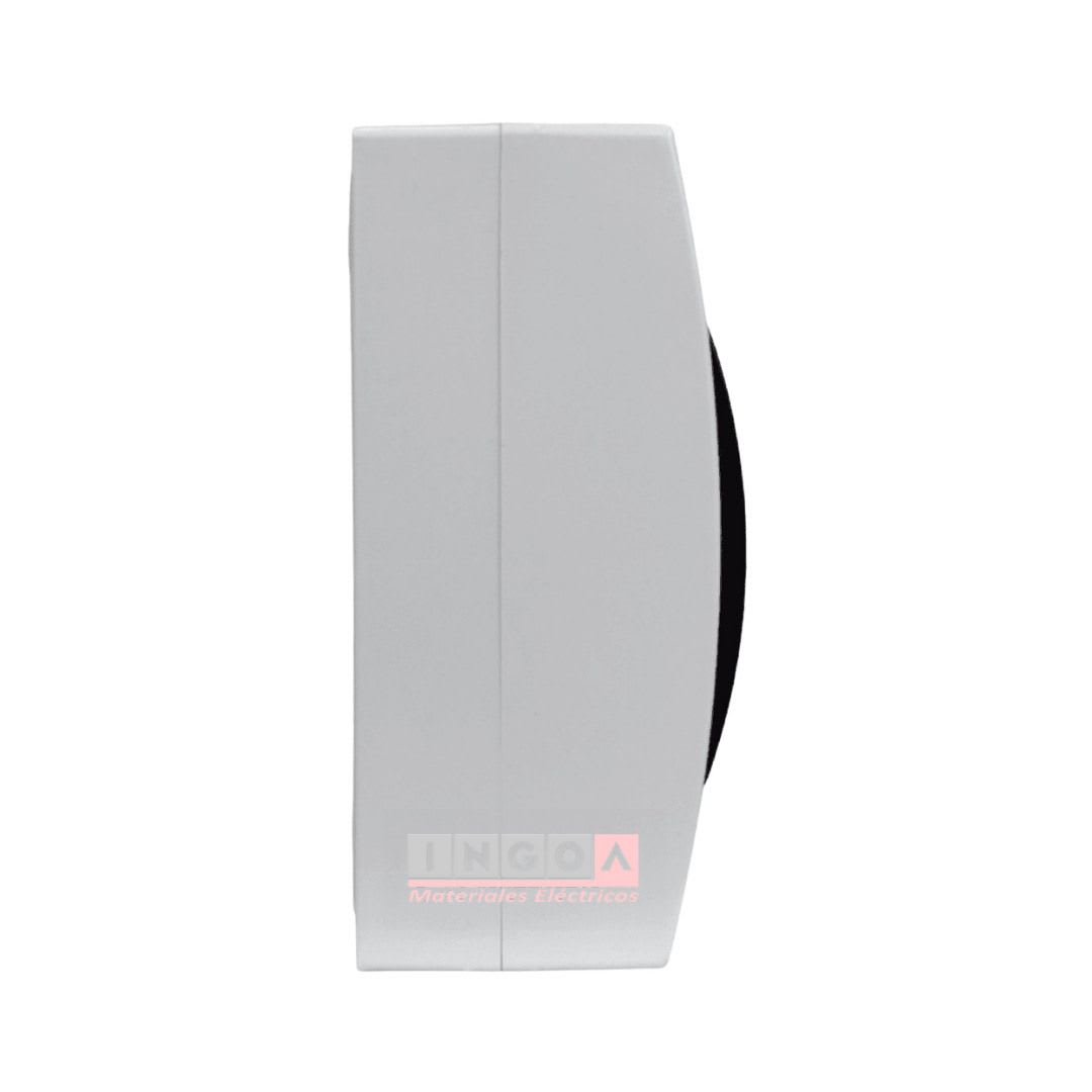 Tablero Plastico 18 Mod. Sobrep. Libre Halog. Tapa Humo - Lexo4